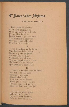 El boicot a las mujeres : Dedicado al sexo feo