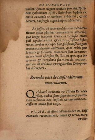 Locus de miraculis ecclesiae Dei