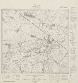 5271 (alte Nr.: 3081) Löwen, Topographische Karte 1:25000 (4cm - Karte)