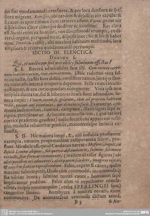 DUBIUM I. Qui, et undenam sint mirabiles fulminum effectus?