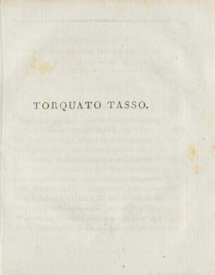 Torquato Tasso.