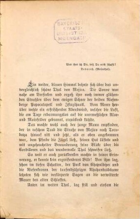 Mexikanische Novellen : Von H. Keller-Jordan. (Inhalt: Geopfert. - Ein Cavallero. - Dolores)