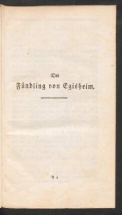 Der Fündling von Egisheim.