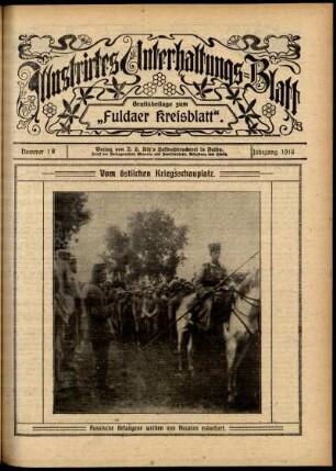 Ausgabe vom Sonntag, den 30. April 1916.
