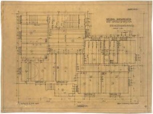 Billing, Hermann; Karlsruhe, Hirschstr. 101 a / Vorholzstr.; Haus Kohlbecker - Grundriss EG