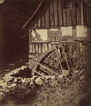 Pappritzmühle im Wachwitzgrund : Dresden-Rochwitz. Mühlrad der Pappritzmühle (erbaut ab 1640) im Wachwitzgrund