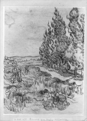 Landschaft mit Feldarbeitern