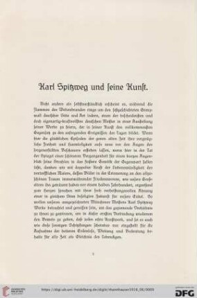 Karl Spitzweg und seine Kunst