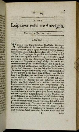 No. 59. Den 23ten Julius 1790.