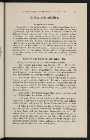 23-44, Unsere Lehranstalten
