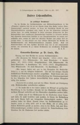 23-44, Unsere Lehranstalten