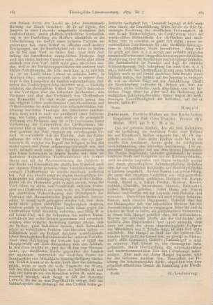 164 [Rezension] Zionsrosen. Poetische Blüthen aus dem Reiche Gottes. Eingeleitet von Otto Funcke
