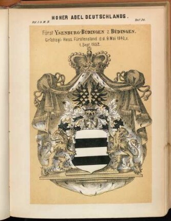 Taf. 34. Fürst Ysenburg-Büdingen z. Büdingen.