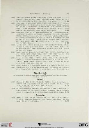Nachtrag (Nr. 3648-3666)