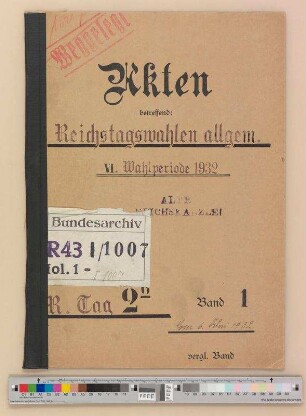 Reichstagswahlen. - VI. Wahlperiode (1932)