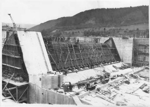 Staustufe Detzem, Stahlbaumontage