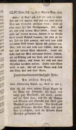 493-507, Hundertundvierundfünfzigste Rede. - Hundertundsiebenundfünfzigste Rede.