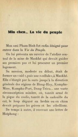Min chen... La vie du peuple