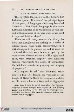 V: Language and writing