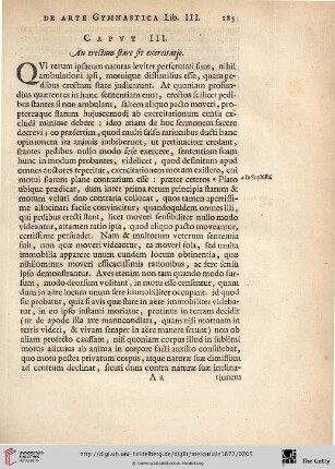 Caput. III.: An erectum stare sit exercitatio