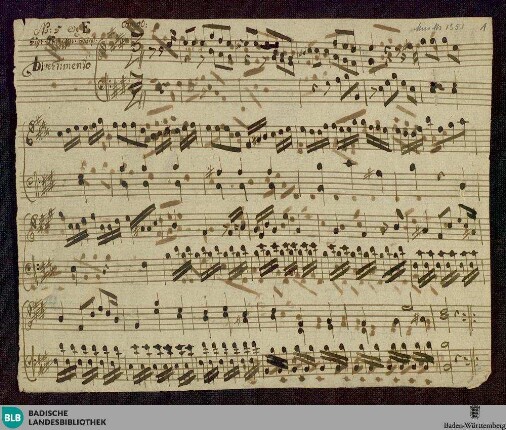 Divertimentos - Don Mus.Ms. 1351 : cemb; E