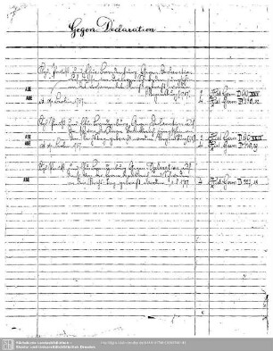 Gegen Declaration