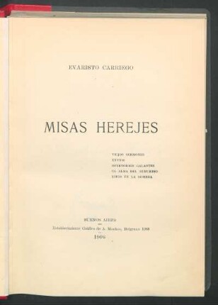 Misas herejes