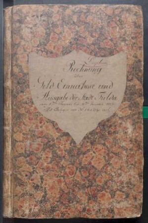 IX A 1 - Alte Stadtrechnungen (1822)