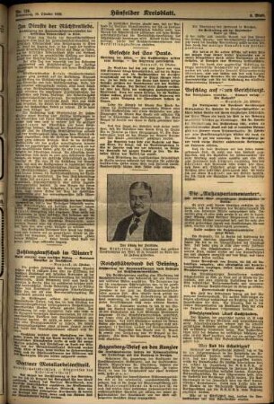 Zweite Ausgabe vom Donnerstag, den 16. Oktober 1930.