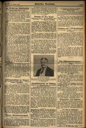 Zweite Ausgabe vom Donnerstag, den 16. Oktober 1930.