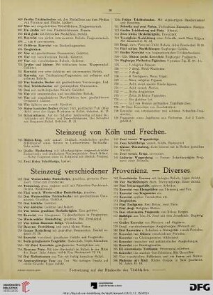 Steinzeug verschiedener Provenienz – Diverses (Nr. 748-788)
