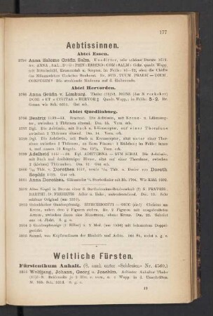 Weltliche Fürsten.