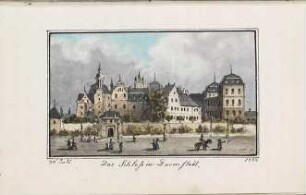 'Das Schloß in Darmstadt' Aquarell