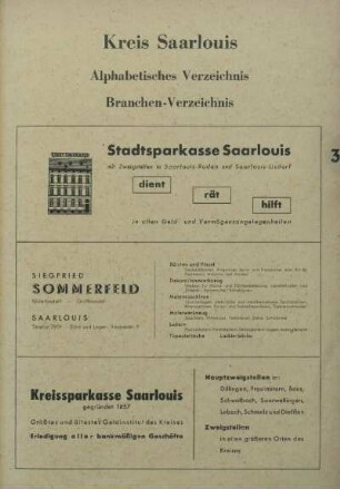 Firmenanschriften Landkreis Saarlouis Nr. 3