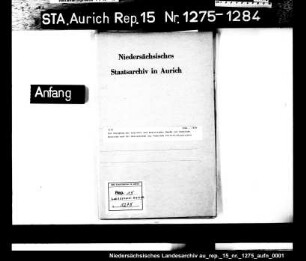Die Zulegung der Auricher und Westerender Meede zur Gemeinde Barstede und der Herrenmeede zur Gemeinde Forlitz-Blaukirchen