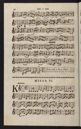 54-63, Violino II. Missa VI.