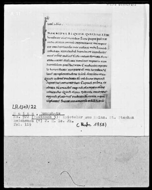 Epistolar: Textseite mit Initiale I