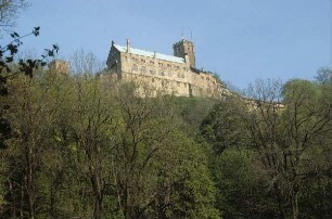 Eisenach. Wartburg. Ansicht der Burg von Südost