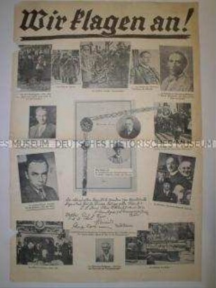 Illustriertes Wahlflugblatt der NSDAP zu den Reichstagswahlen im Juli 1932