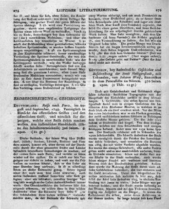 Göttingen, bey Rosenbusch: Geschichte und Beschreibung der Stadt Heiligenstadt, mit Urkunden, von Johann Wolf, Kanonikus in dem Petersstifte zu Nörten. 376 Seiten 8. 1800.