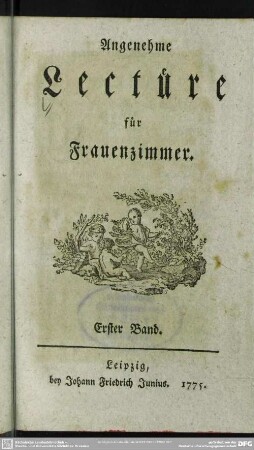 1.1775: Angenehme Lectüre für Frauenzimmer