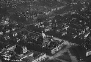 Reichsgericht in Leipzig : Blickrichtung Nordosten zur Innenstadt