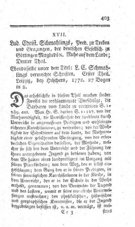 Vermischte Schriften. T.1.