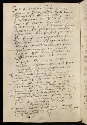 Winterhalbjahr 1530/1531. Rektorat Johannes Kingsattler