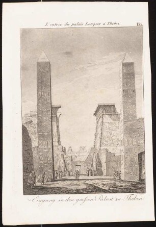 Eingang in den großen Palast, Theben (Luxor): Ansicht