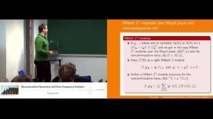 Noncommutative geometry and time-frequency analysis