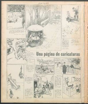 Una página de caricaturas [Caricaturas]