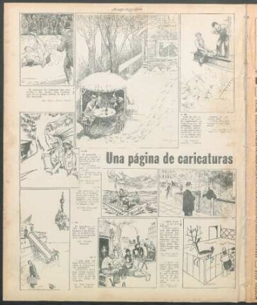 Una página de caricaturas [Caricaturas]