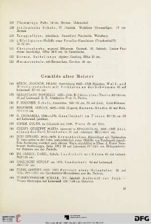 Gemälde alter Meister (Nr. 134-184)