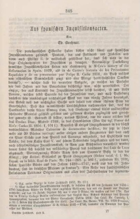 345-361 Aus spanischen Inquisitionsacten